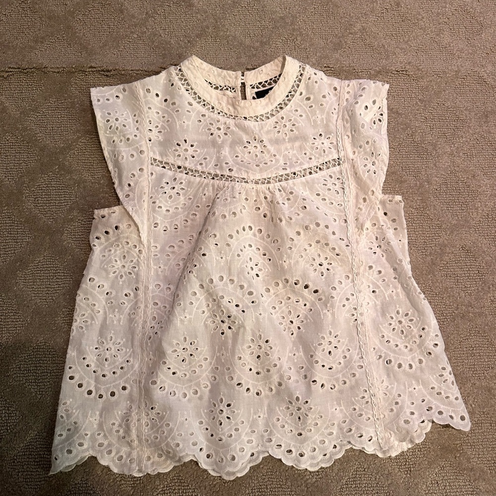 7 For All Mankind White Shirt
